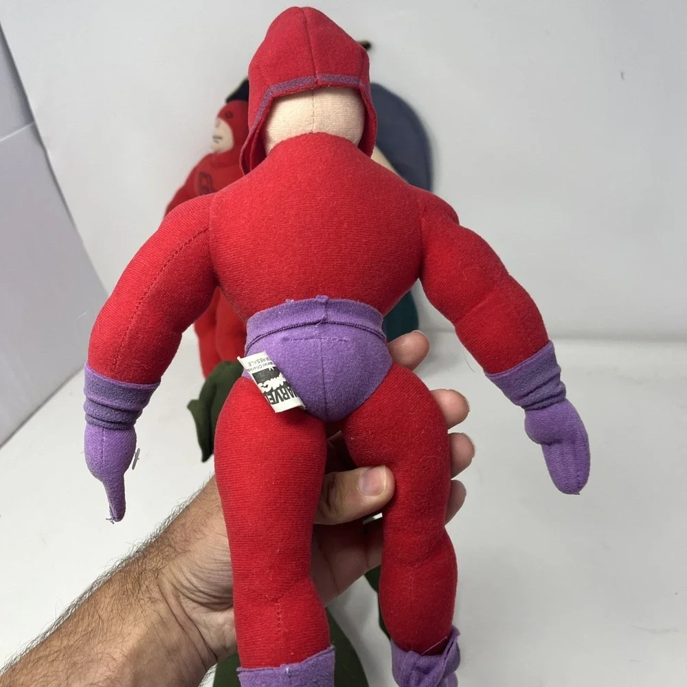 Vintage Marvel Comics Plush Lot 4 Green Goblin Hawk Girl Daredevil Magneto Doll